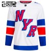 Lapsille NHL New York Rangers Pelipaita Custom 2024 Premium Stadium Series Adidas Valkoinen